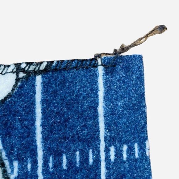 Vintage 90s Dallas Cowboys Blanket Throw Football 63"x43" Tailgate Bedding Decor - Picture 8 of 8